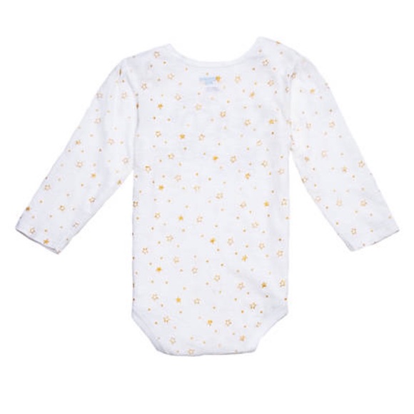 NWT! Lightning Bug Baby Girls Puff Sleeve Bodysuit - Picture 2 of 2